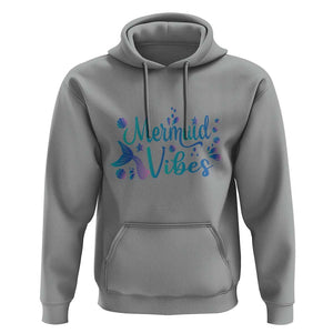 Mermaid Vibes Hoodie Cute Mermaid Tail Beach TS11 Sport Gray Print Your Wear