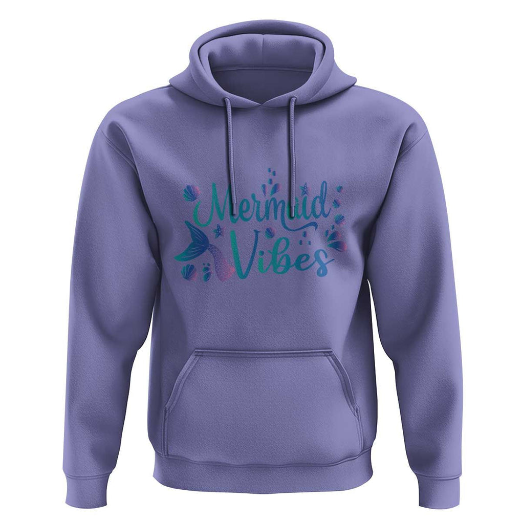 Mermaid Vibes Hoodie Cute Mermaid Tail Beach TS11 Violet Print Your Wear
