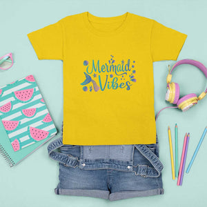 Mermaid Vibes T Shirt For Kid Cute Mermaid Tail Beach TS11 Daisy Print Your Wear