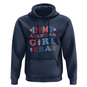 Fourth Of July Hoodie In My American Girl Era Red White Blue Independence Day Peace TS11 Navy Print Your Wear