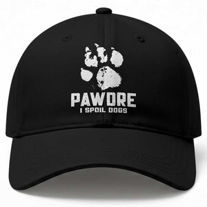 Funny Pawdre I Spoil Dogs Baseball Cap Fur Dad Fathers Day Vintage Paw Prints TS11 Print Your Wear