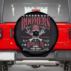 Boomers The Badass Generation Before All You Sissies Were Born Spare Tire Cover Baby Boomers Generation Skull TS11 Black Print Your Wear