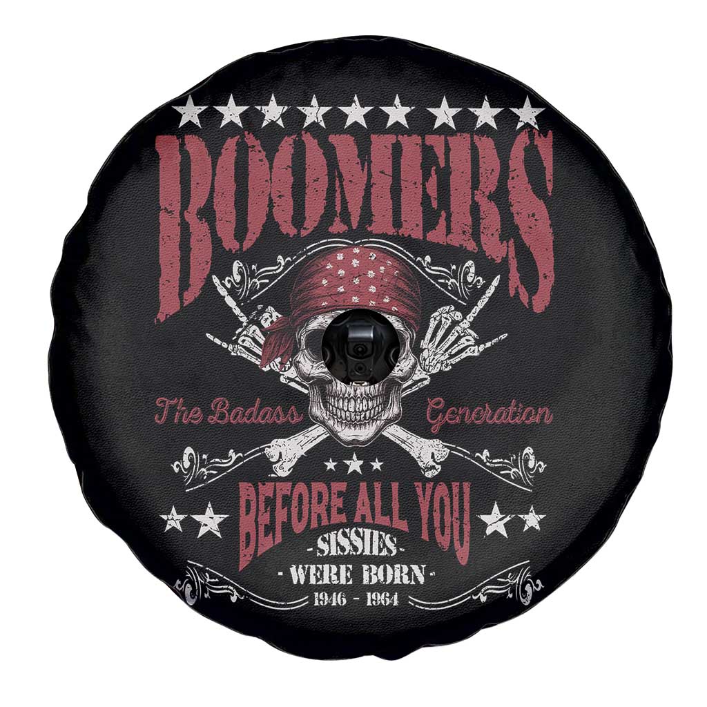 Boomers The Badass Generation Before All You Sissies Were Born Spare Tire Cover Baby Boomers Generation Skull TS11 Print Your Wear