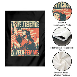 Vive La Resistance Vivela Femme Garden Flag Feminist Women's Right Political Sattire TS11 Print Your Wear