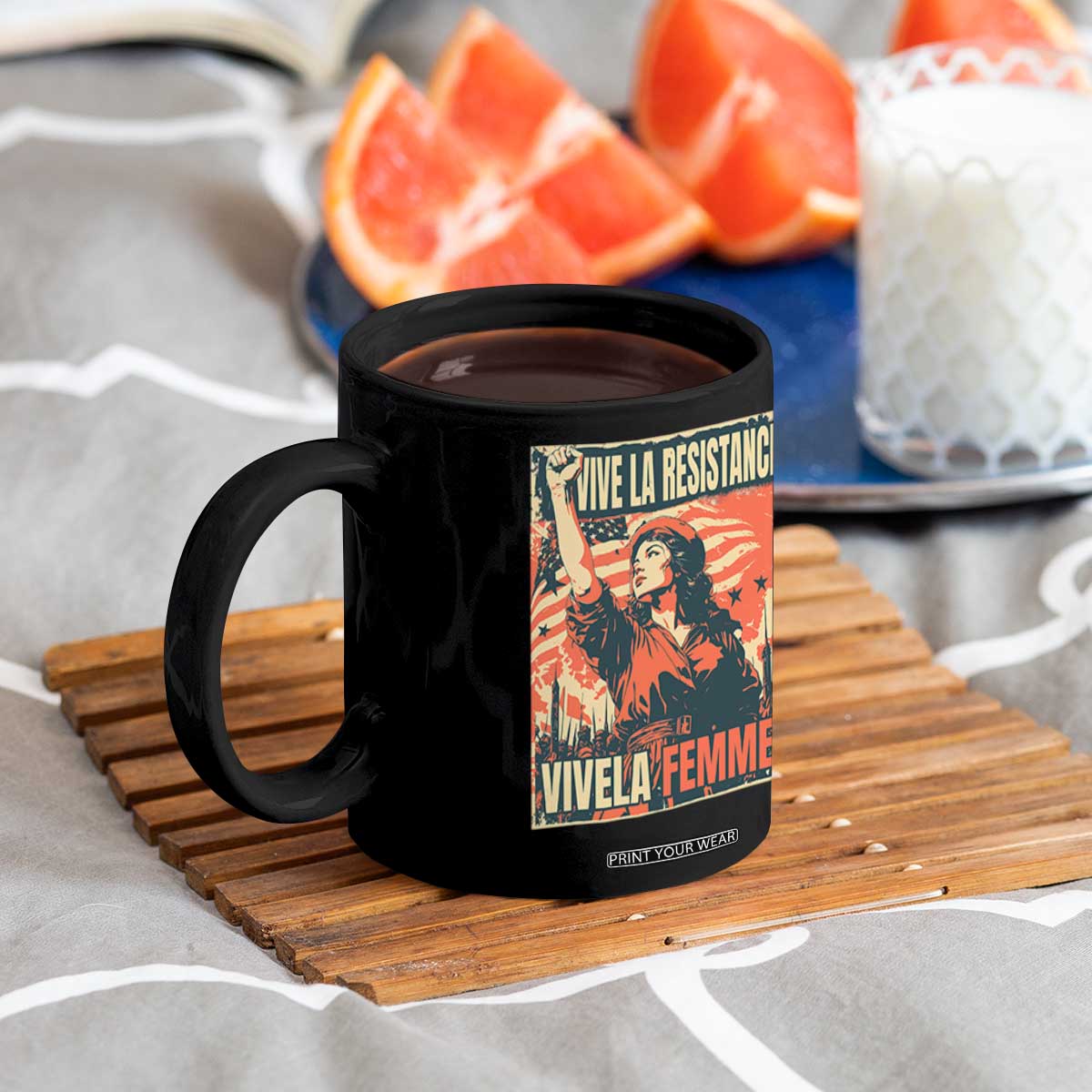 Vive La Resistance Vivela Femme Coffee Mug Feminist Women's Right Political Sattire TS11 Print Your Wear