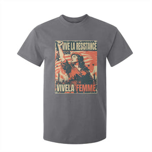 Vive La Resistance Vivela Femme T Shirt For Kid Feminist Women's Right Political Sattire TS11 Charcoal Print Your Wear