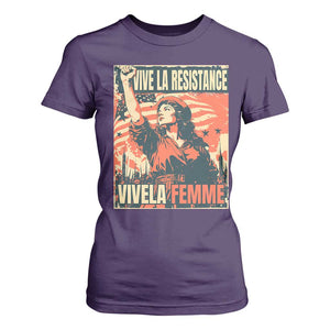 Vive La Resistance Vivela Femme T Shirt For Women Feminist Women's Right Political Sattire TS11 Purple Print Your Wear