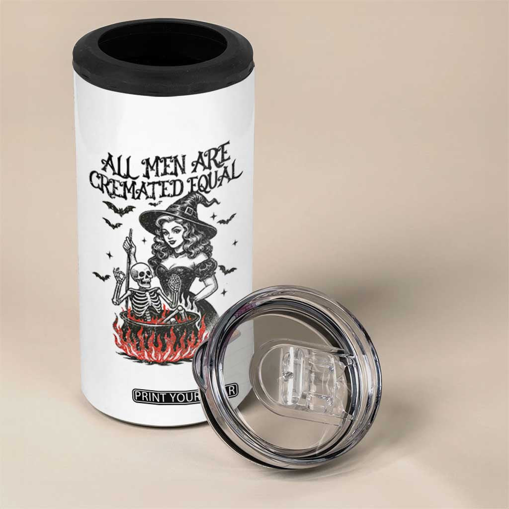 Witch All Men Are Cremated Equal 4 in 1 Can Cooler Tumbler Feminist Halloween TS11 Print Your Wear