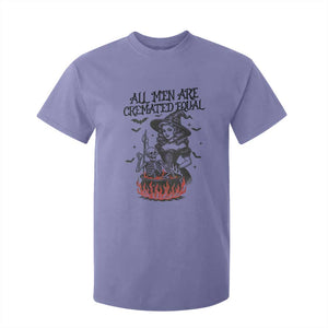 Witch All Men Are Cremated Equal T Shirt For Kid Feminist Halloween TS11 Violet Print Your Wear