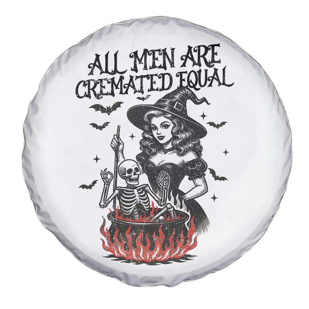 Witch All Men Are Cremated Equal Spare Tire Cover Feminist Halloween TS11 Print Your Wear