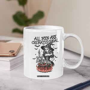 Witch All Men Are Cremated Equal Coffee Mug Feminist Halloween TS11 Print Your Wear