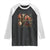 Pro Feminist Women's Rights Vintage Retro Flower Raglan Shirt TS11 Black White Print Your Wear