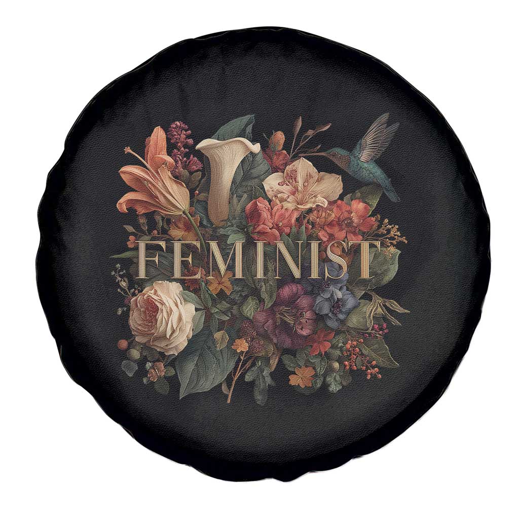 Pro Feminist Women's Rights Vintage Retro Flower Spare Tire Cover TS11 Print Your Wear