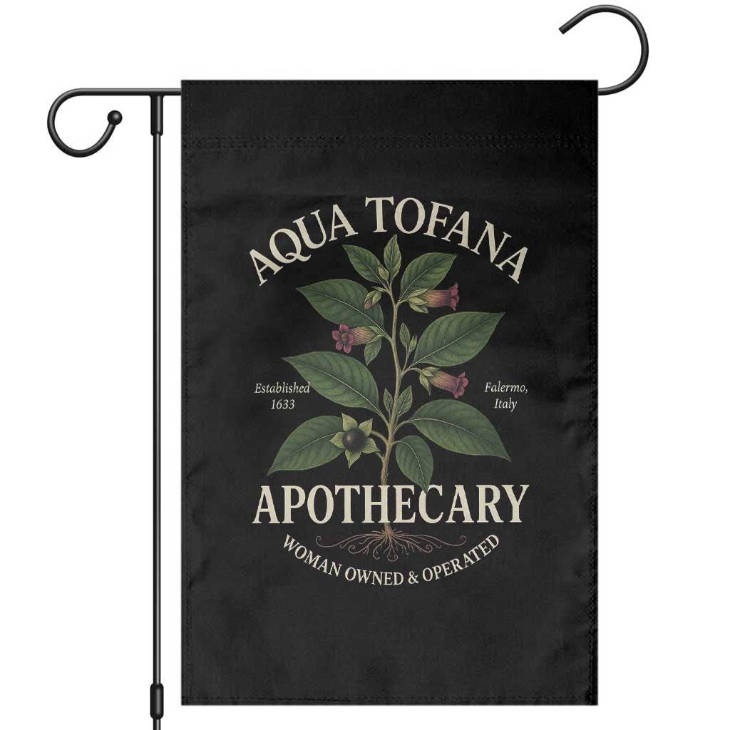 Funny Aqua Tofana Apothecary Garden Flag Feminist Woman Owned And Operated TS11 Black Print Your Wear