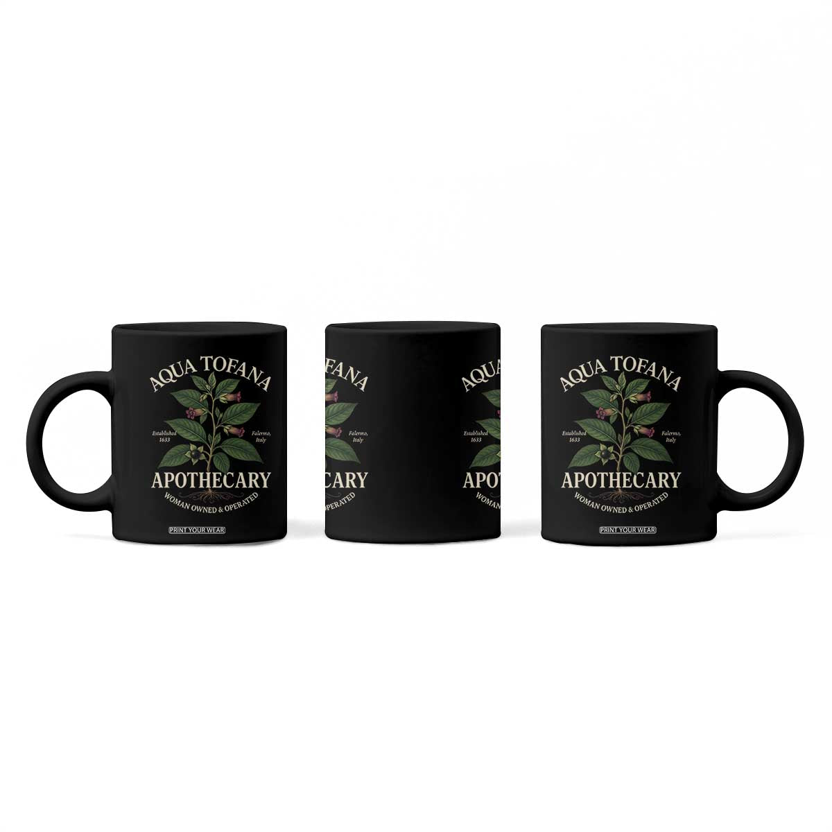 Aqua Tofana Apothecary Coffee Mug Feminist Woman Owned And Operated TS11 Print Your Wear