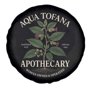 Aqua Tofana Apothecary Spare Tire Cover Feminist Woman Owned And Operated TS11 Print Your Wear