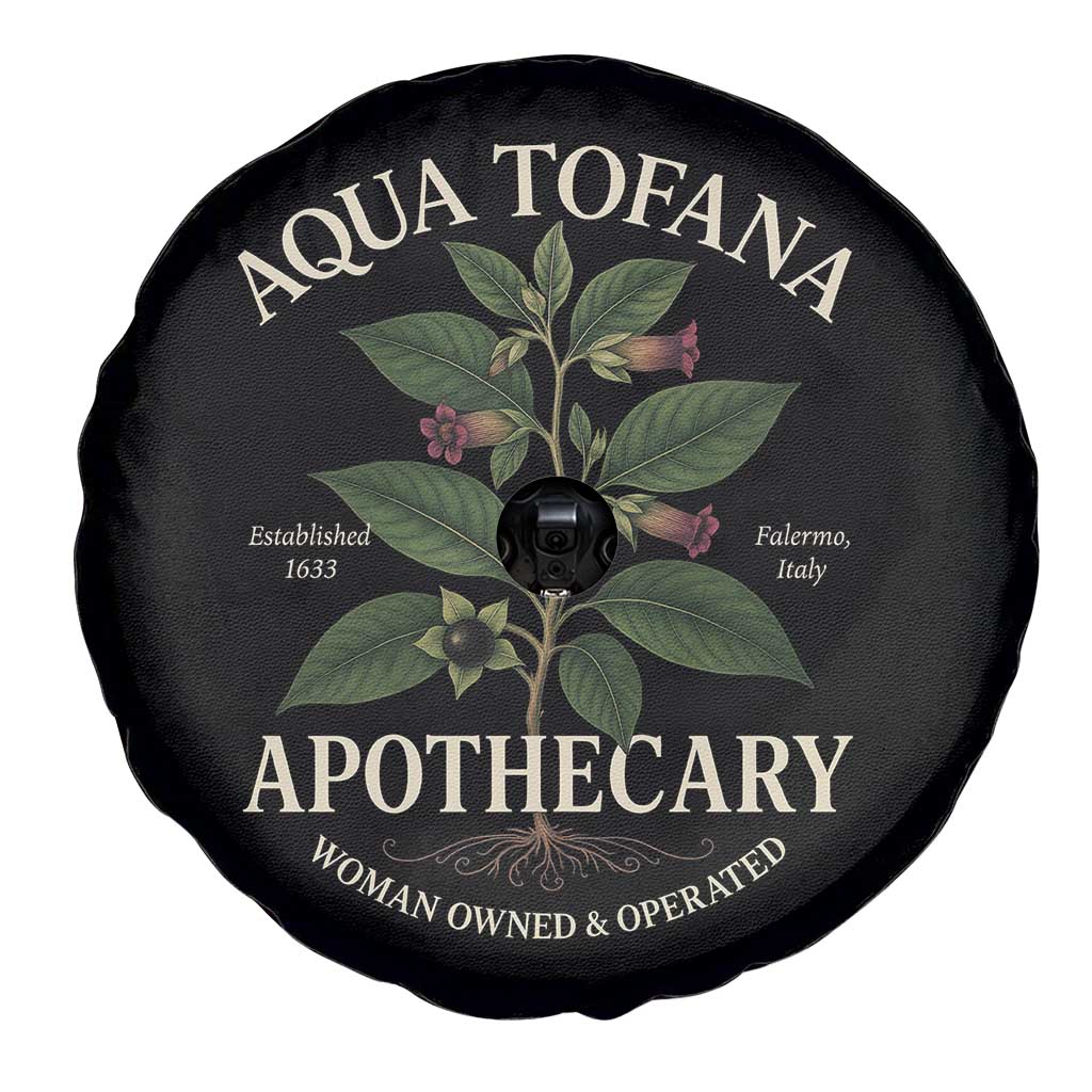 Aqua Tofana Apothecary Spare Tire Cover Feminist Woman Owned And Operated TS11 Print Your Wear