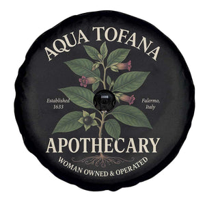Aqua Tofana Apothecary Spare Tire Cover Feminist Woman Owned And Operated TS11 Print Your Wear