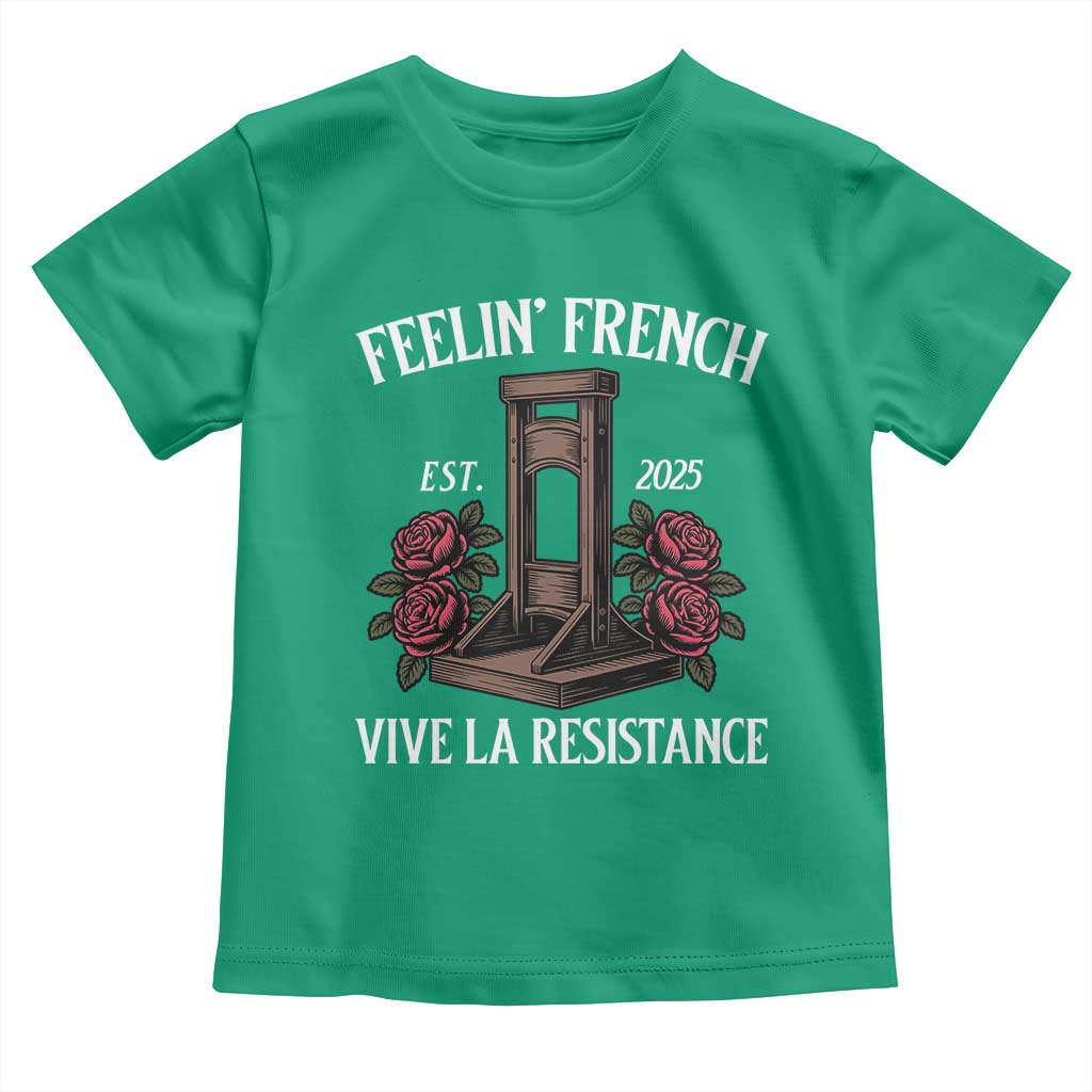 Funny Feelin French Vive La Resistance 2025 Toddler T Shirt Vintage Rose Guillotine TS11 Irish Green Print Your Wear