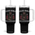 Funny Feelin French Vive La Resistance 2025 Tumbler With Handle Vintage Rose Guillotine TS11 One Size: 40 oz Black Print Your Wear