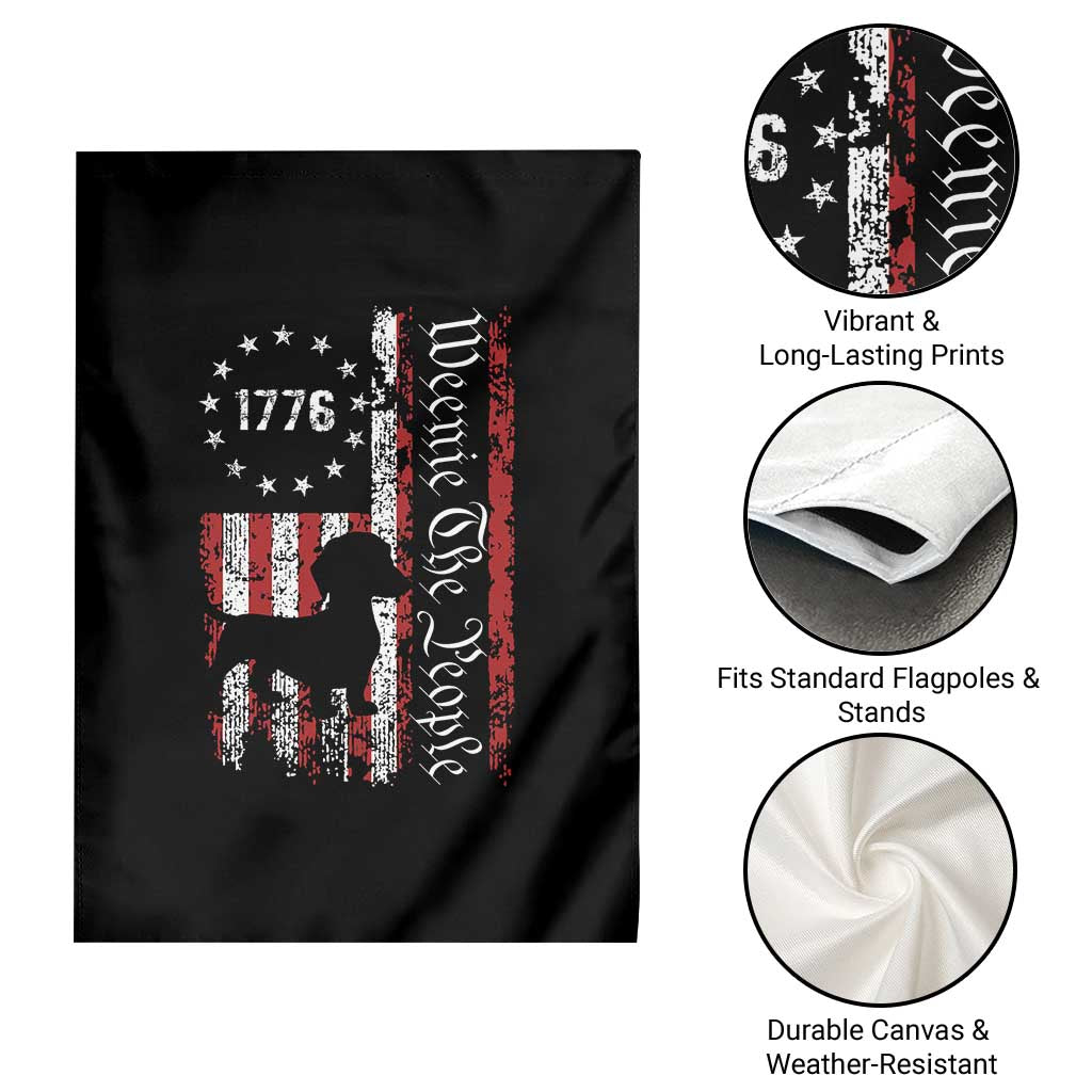 Funny 4th Of July Dachshund Lover Garden Flag Weenie The People American Flag TS11 Print Your Wear