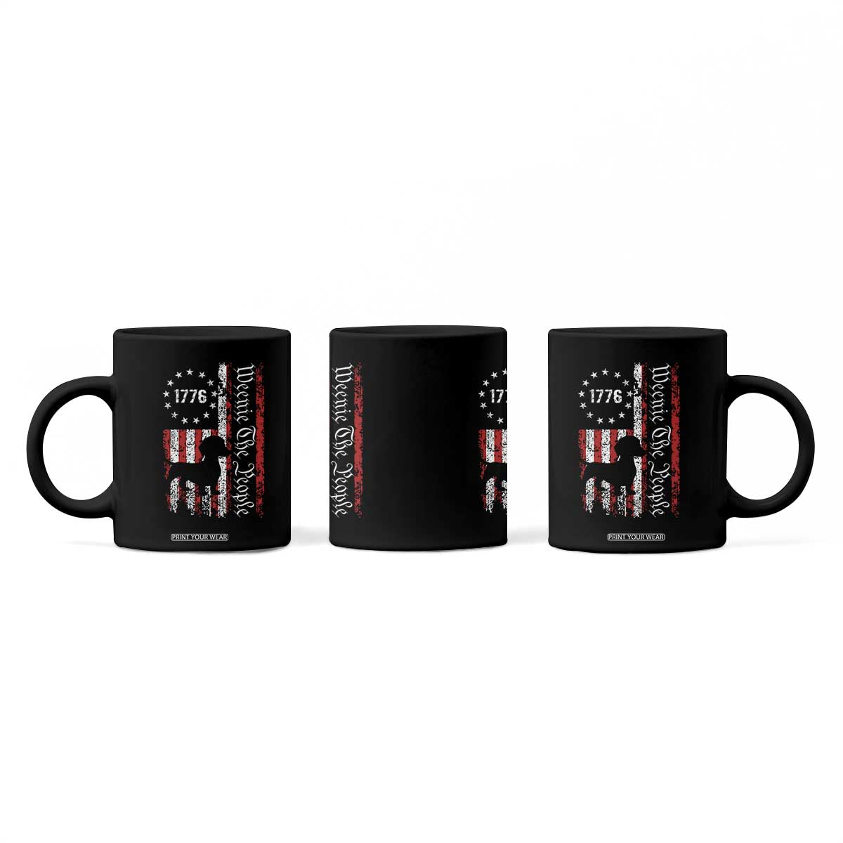Funny 4th Of July Dachshund Lover Coffee Mug Weenie The People American Flag TS11 Print Your Wear
