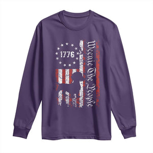 Funny 4th Of July Dachshund Lover Long Sleeve Shirt Weenie The People American Flag TS11 Purple Print Your Wear