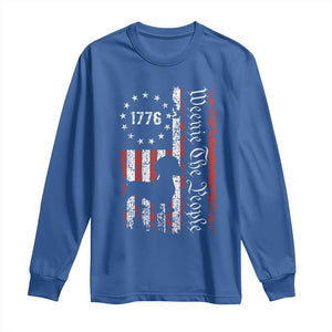 Funny 4th Of July Dachshund Lover Long Sleeve Shirt Weenie The People American Flag TS11 Royal Blue Print Your Wear