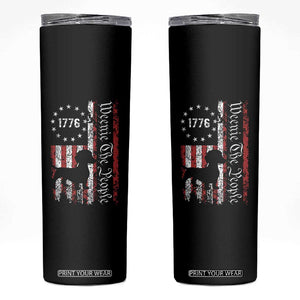 Funny 4th Of July Dachshund Lover Skinny Tumbler Weenie The People American Flag TS11 Black Print Your Wear