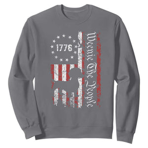 Funny 4th Of July Dachshund Lover Sweatshirt Weenie The People American Flag TS11 Charcoal Print Your Wear