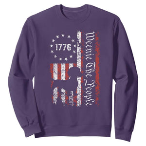 Funny 4th Of July Dachshund Lover Sweatshirt Weenie The People American Flag TS11 Purple Print Your Wear