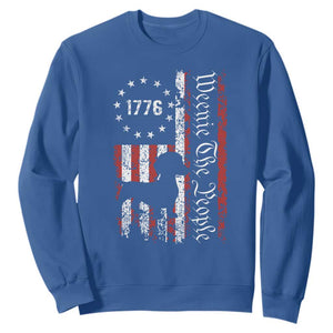 Funny 4th Of July Dachshund Lover Sweatshirt Weenie The People American Flag TS11 Royal Blue Print Your Wear