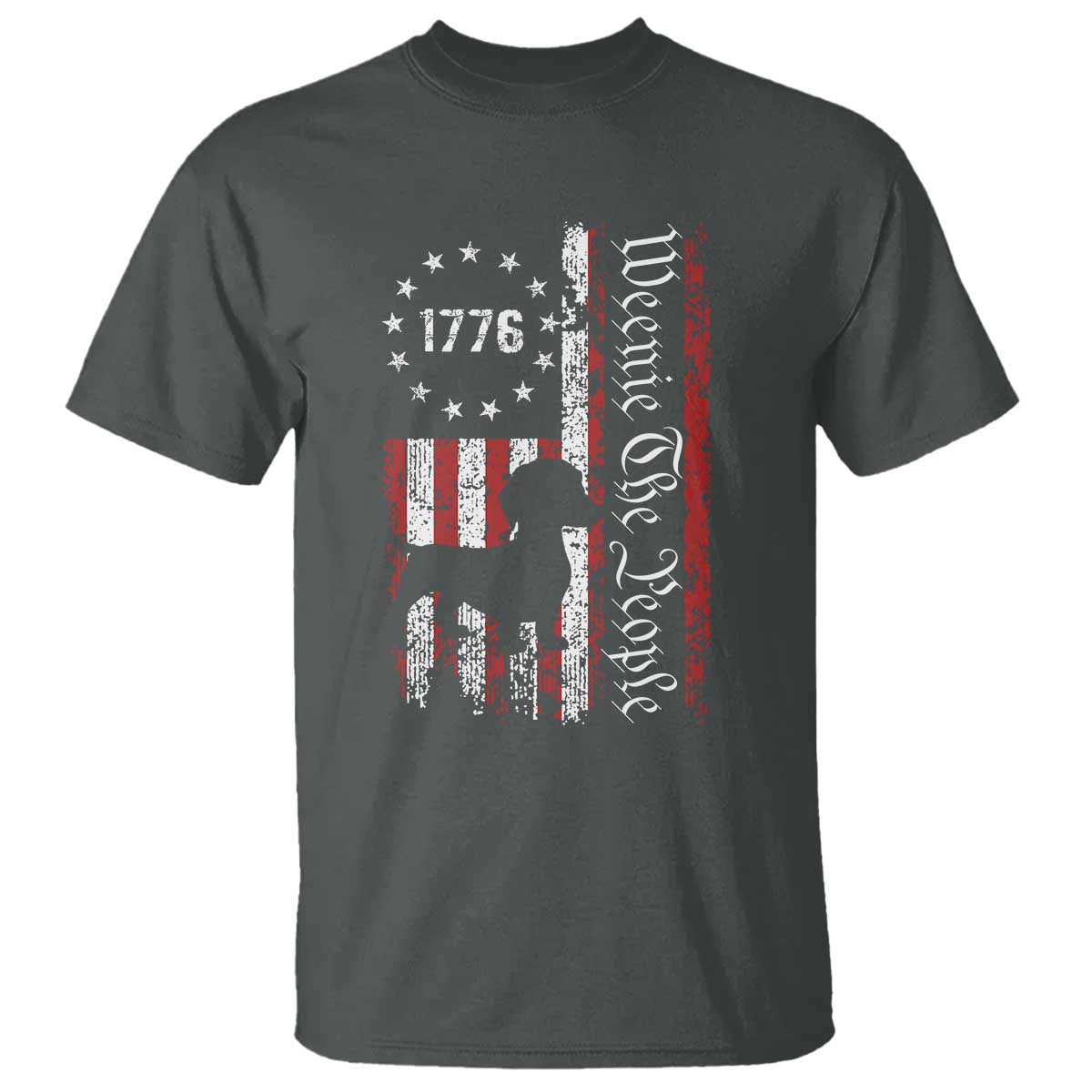 Funny 4th Of July Dachshund Lover T Shirt Weenie The People American Flag TS11 Dark Heather Print Your Wear