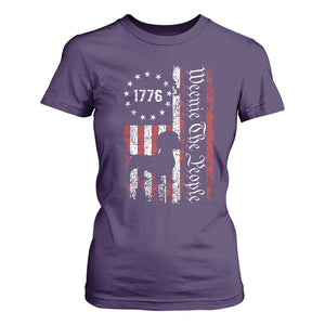 Funny 4th Of July Dachshund Lover T Shirt For Women Weenie The People American Flag TS11 Purple Print Your Wear