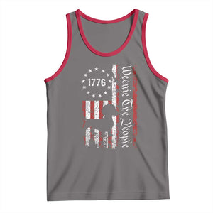 Funny 4th Of July Dachshund Lover Tank Top Weenie The People American Flag TS11 Deep Heather Red Print Your Wear