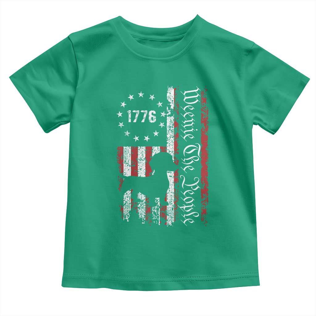 Funny 4th Of July Dachshund Lover Toddler T Shirt Weenie The People American Flag TS11 Irish Green Print Your Wear