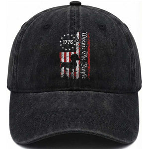 Funny 4th Of July Dachshund Lover Washed Cotton Baseball Cap Weenie The People American Flag TS11 Washed Cap Universal Fit Black Print Your Wear