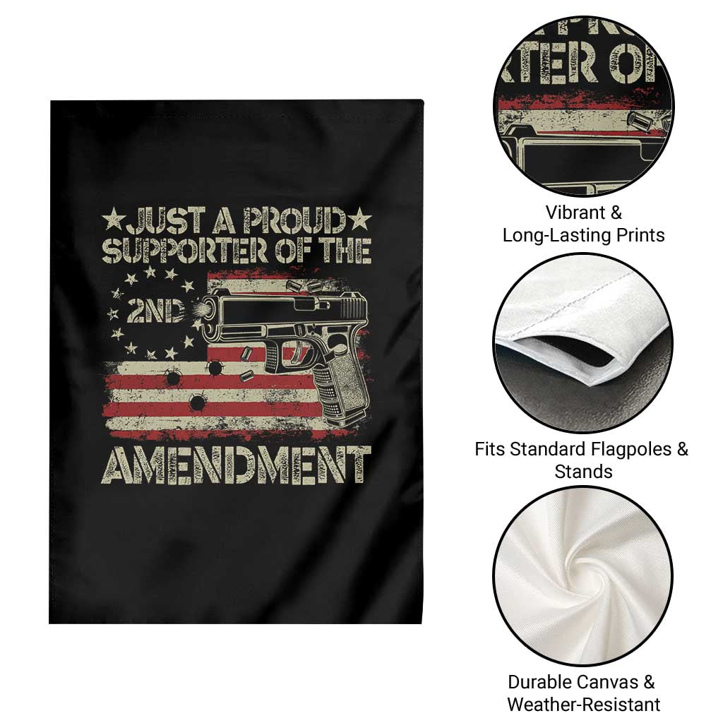 Just A Proud Supporter Of The 2nd Amendment Garden Flag Gun Owner American Flag TS11 Print Your Wear