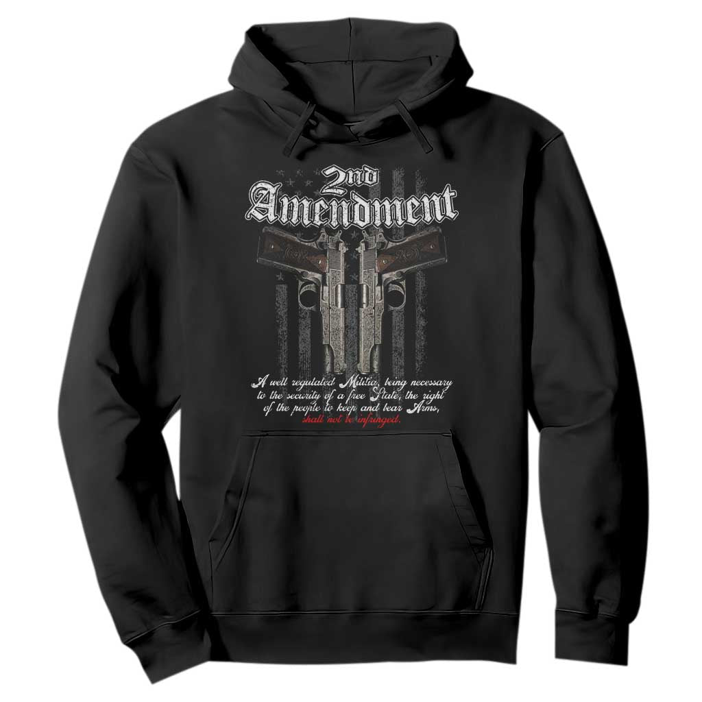 2nd Amendment Pro Gun Hoodie Gun Rights Shall Not Be Infringed Patriotic American Flag TS11 Black Print Your Wear