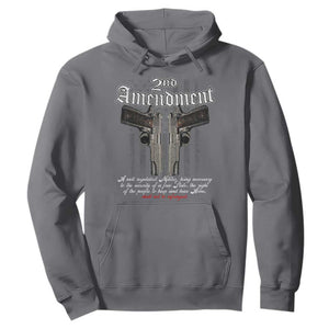 2nd Amendment Pro Gun Hoodie Gun Rights Shall Not Be Infringed Patriotic American Flag TS11 Charcoal Print Your Wear