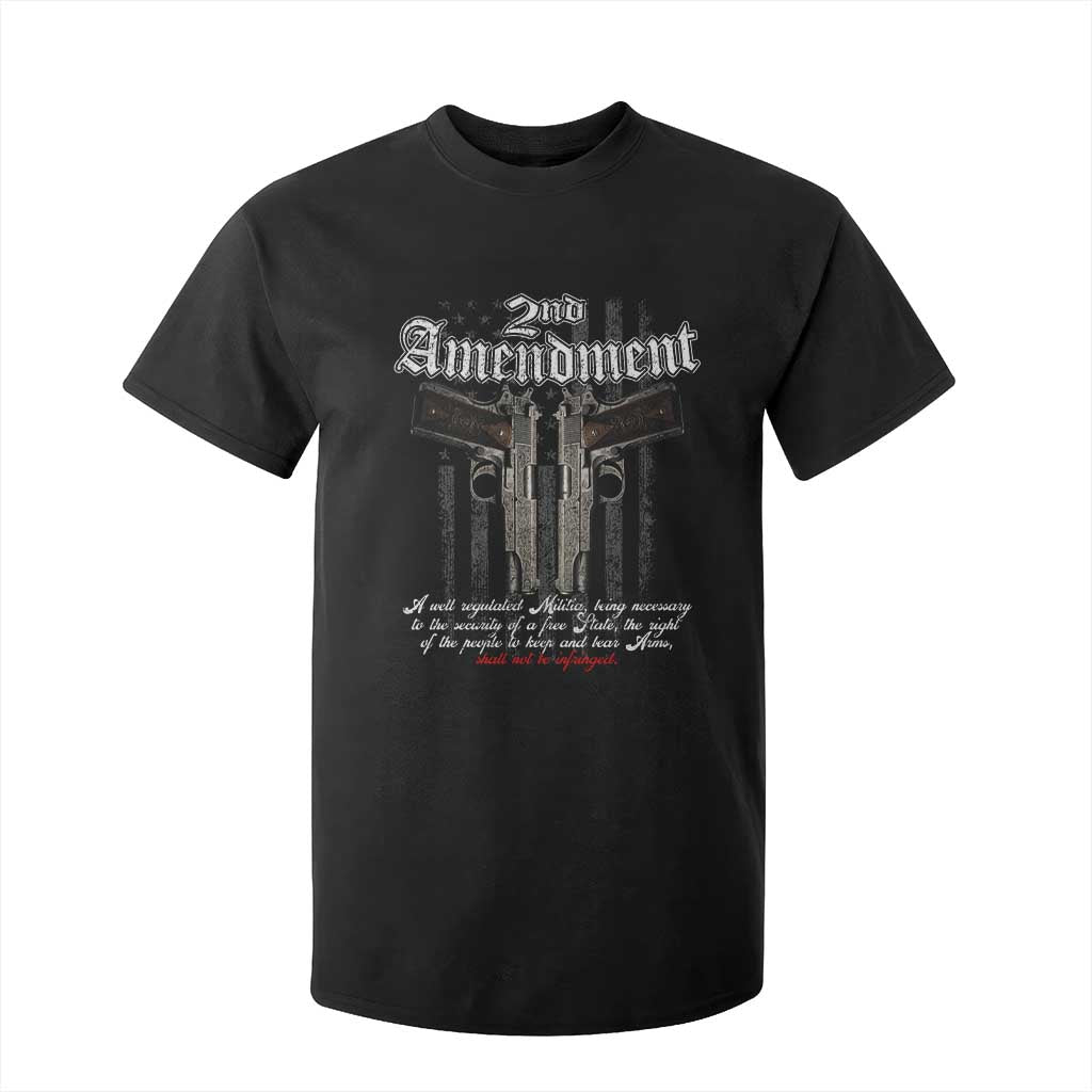 2nd Amendment Pro Gun T Shirt For Kid Gun Rights Shall Not Be Infringed Patriotic American Flag TS11 Black Print Your Wear