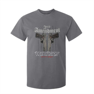 2nd Amendment Pro Gun T Shirt For Kid Gun Rights Shall Not Be Infringed Patriotic American Flag TS11 Charcoal Print Your Wear