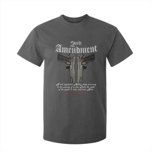 2nd Amendment Pro Gun T Shirt For Kid Gun Rights Shall Not Be Infringed Patriotic American Flag TS11 Dark Heather Print Your Wear