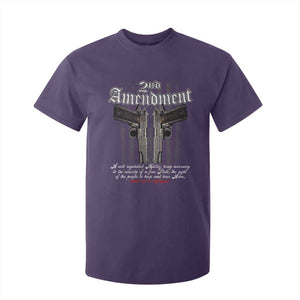 2nd Amendment Pro Gun T Shirt For Kid Gun Rights Shall Not Be Infringed Patriotic American Flag TS11 Purple Print Your Wear