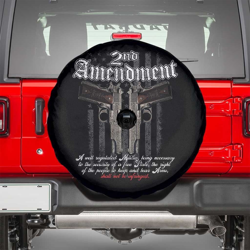2nd Amendment Pro Gun Spare Tire Cover Gun Rights Shall Not Be Infringed Patriotic American Flag TS11 Black Print Your Wear