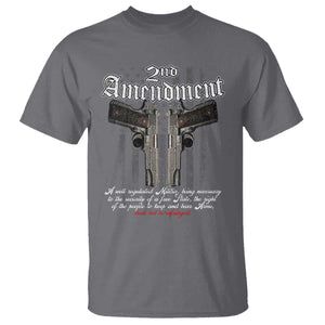 2nd Amendment Pro Gun T Shirt Gun Rights Shall Not Be Infringed Patriotic American Flag TS11 Charcoal Print Your Wear