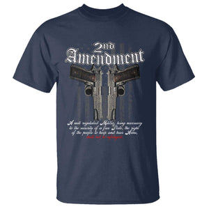 2nd Amendment Pro Gun T Shirt Gun Rights Shall Not Be Infringed Patriotic American Flag TS11 Navy Print Your Wear