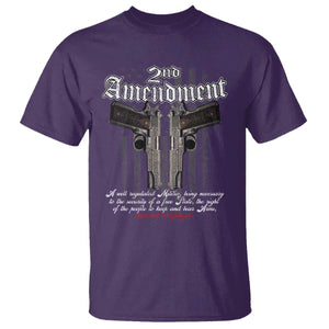 2nd Amendment Pro Gun T Shirt Gun Rights Shall Not Be Infringed Patriotic American Flag TS11 Purple Print Your Wear