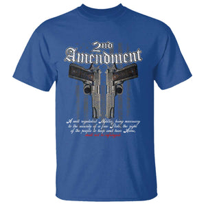 2nd Amendment Pro Gun T Shirt Gun Rights Shall Not Be Infringed Patriotic American Flag TS11 Royal Blue Print Your Wear