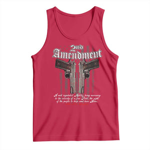 2nd Amendment Pro Gun Tank Top Gun Rights Shall Not Be Infringed Patriotic American Flag TS11 Red Print Your Wear
